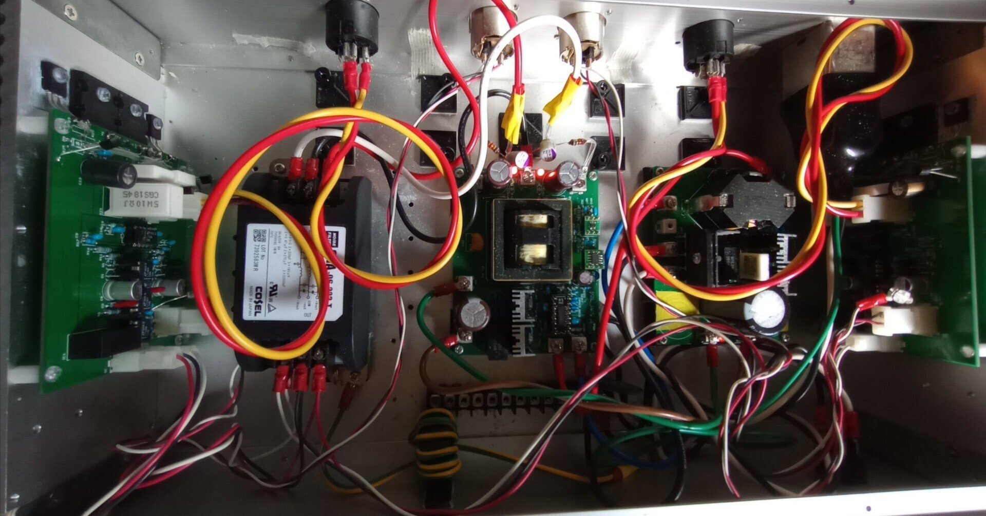 ☆動作品！自作ステレオアンプ 2SD113/MJ15016 ◎低出力◎低ノイズ◎ 動作品！自作ステレオアンプ 2SD113/MJ15016 ミニワッターアンプ