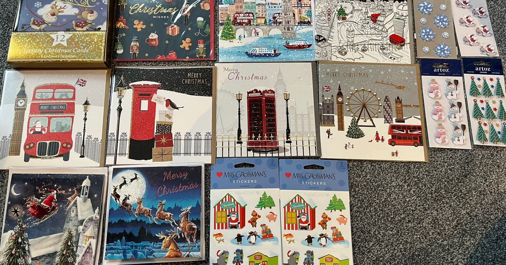 4049　外国切手　イギリス クリスマス　冬の風景　5種 4049 外国切手 イギリス クリスマス 冬の風景 5種 美術品