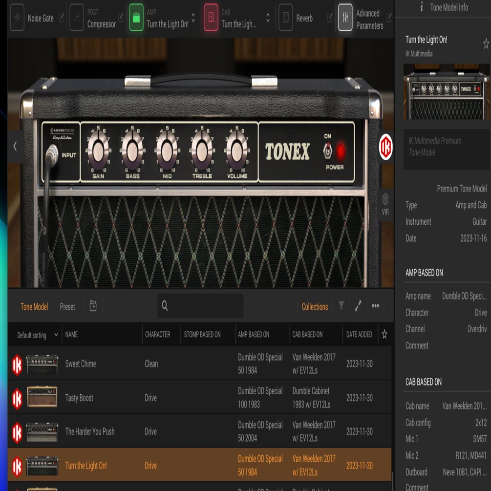 IK Multimedia ToneX用追加アンプコレクションODS Legends Signature
