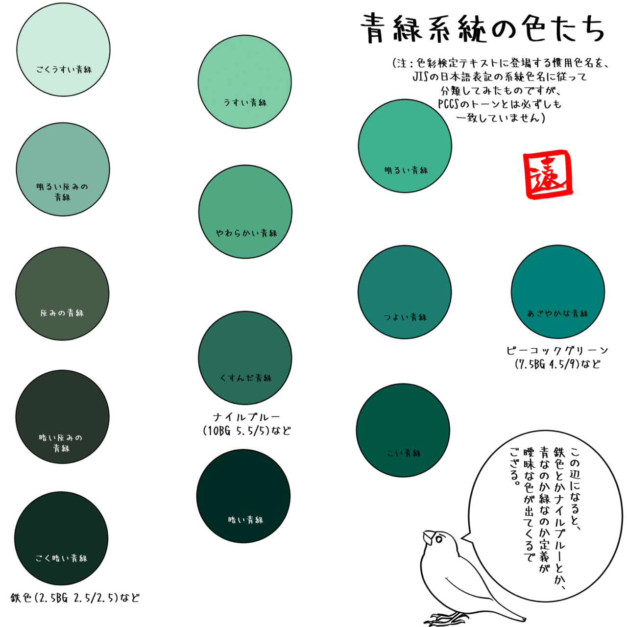 色は深めの緑です！