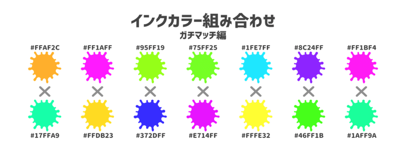 インクカラーを調べてみた スプラトゥーン2 ガチマッチ編 A Masuda Note インクカラーを調べてみた スプラトゥーン2 ガチマッチ編 A Masuda Note