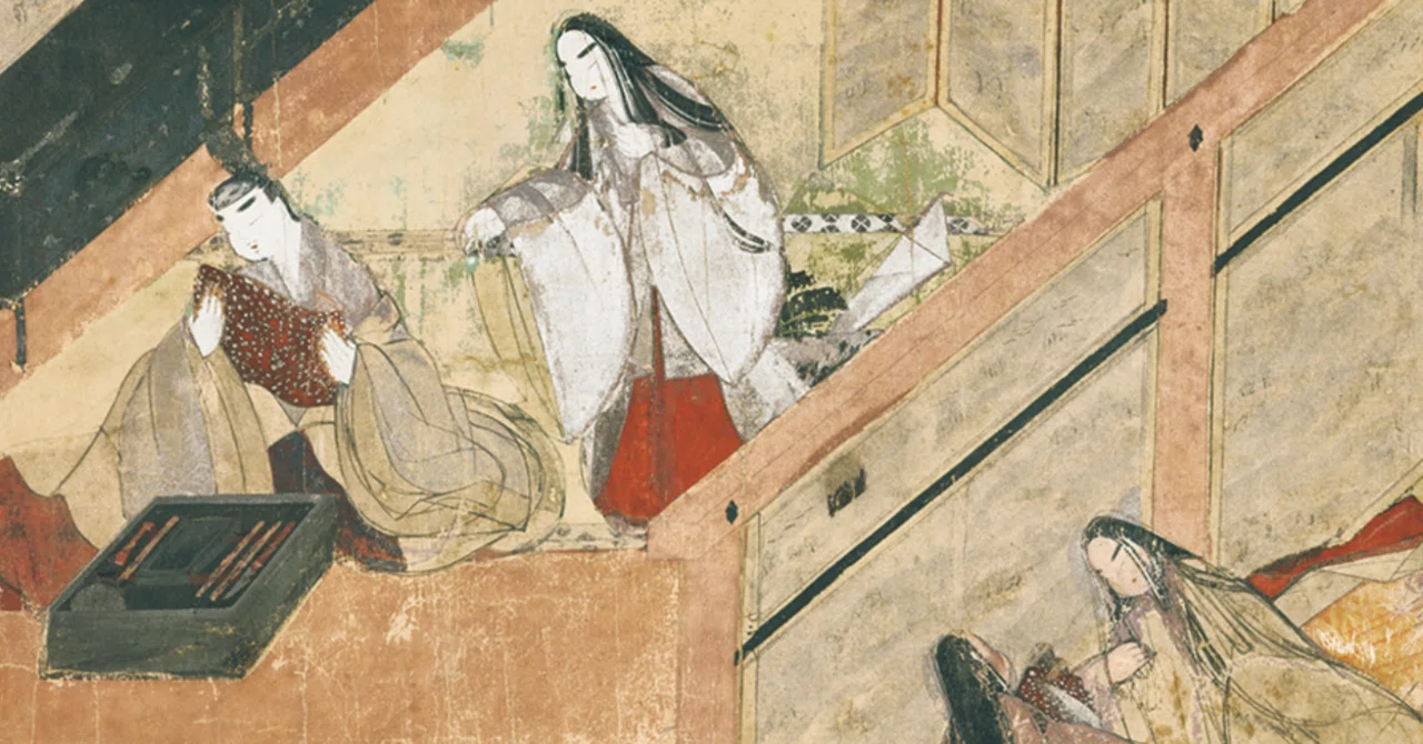 山水　屏風　昭和レトロ 水墨画 衝立 アンティーク　引き取り手渡 やまと絵－受け継がれる王朝の美－」』@東京国立博物館_202311｜aki