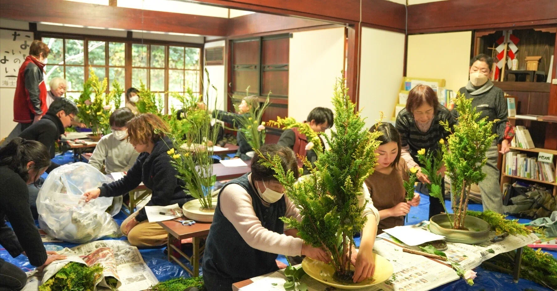 非日常を楽しみながらお花を生ける。未生流いけばな教室【村上家資料館