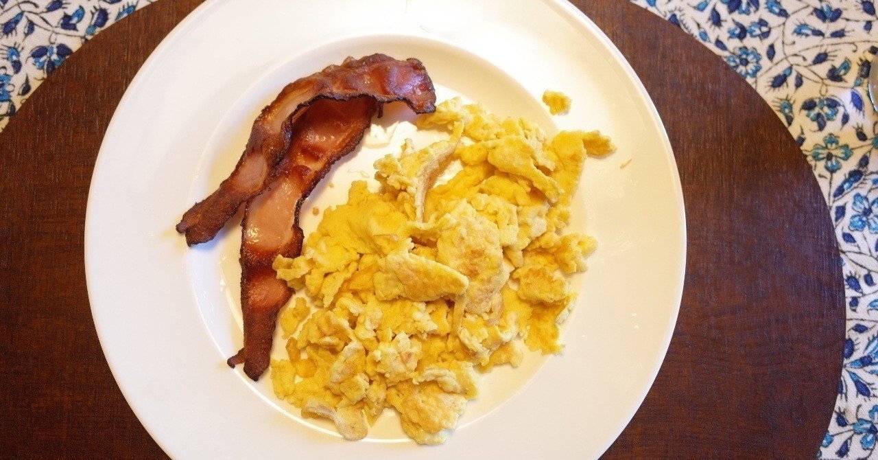 ウィル スミスがぶち切れてたベーコンとスクランブルエッグを食べてみる のじさとし Note