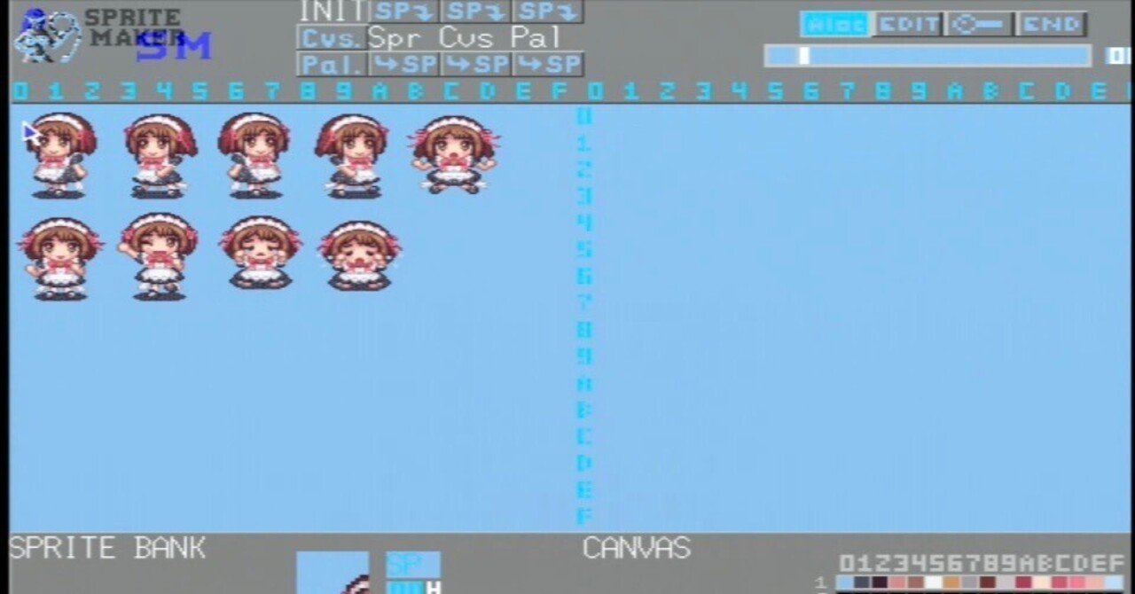 ドット絵のピクセル数とスプライトについて｜ofuji