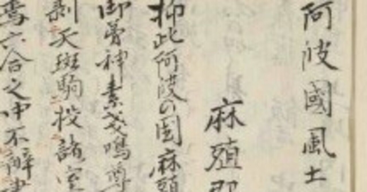 阿波古代史を知るための公開古文書リスト、「阿波國風土記」他