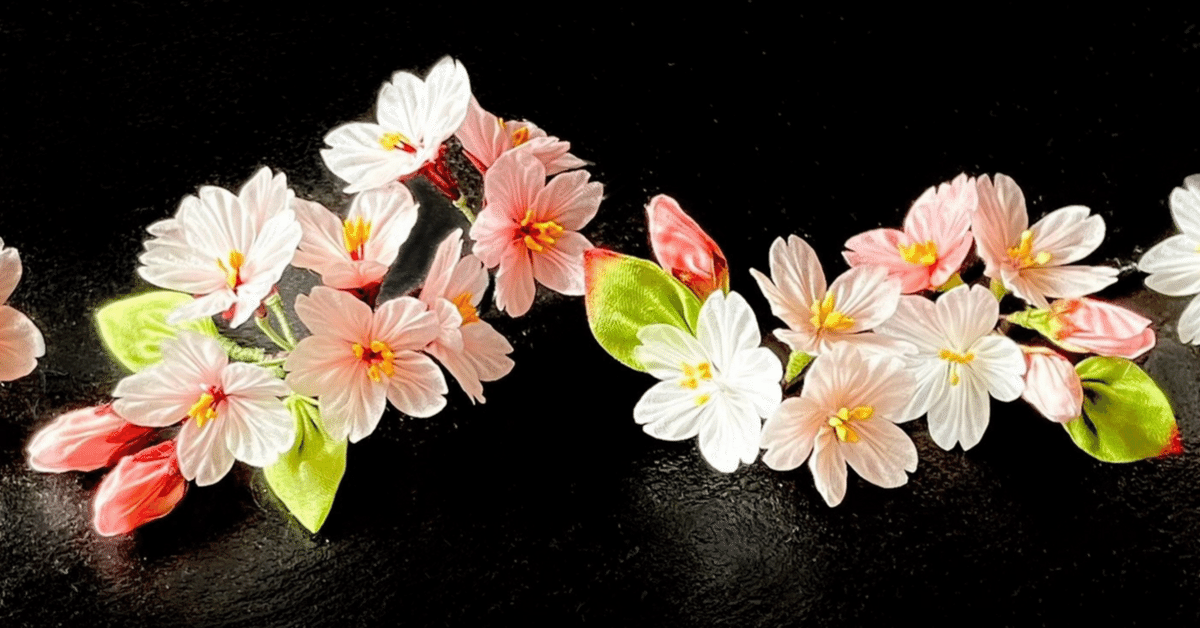 つまみ細工　桜の木　7本セット【りりー様オーダー分】 つまみ細工 桜の木 その他インテリア雑貨 ももさづは 通販