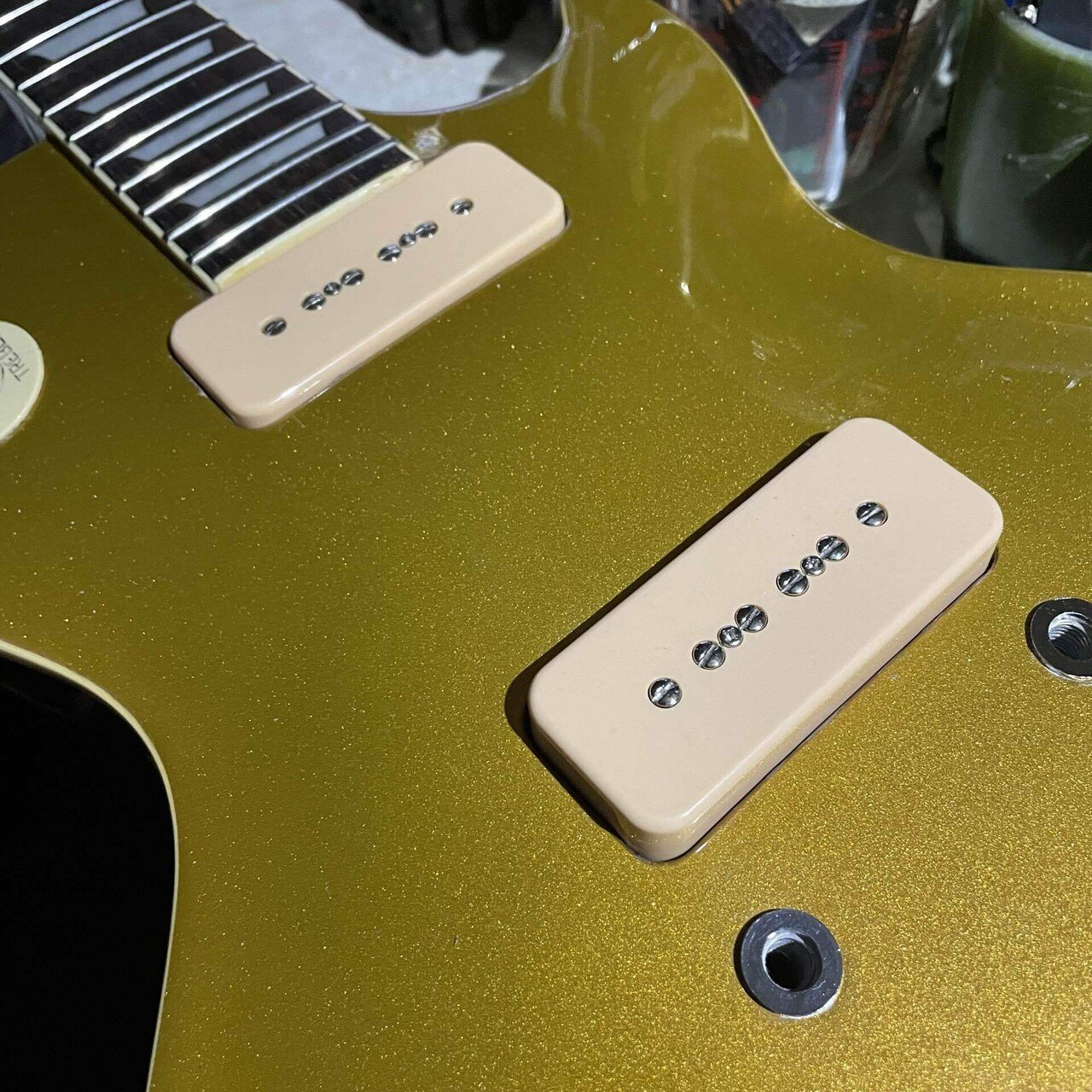 メーカー不明　レスポールスペシャルタイプ　p90ピックアップ　ゴトーペグ搭載 メーカー不明 レスポールスペシャルタイプ p90ピックアップ