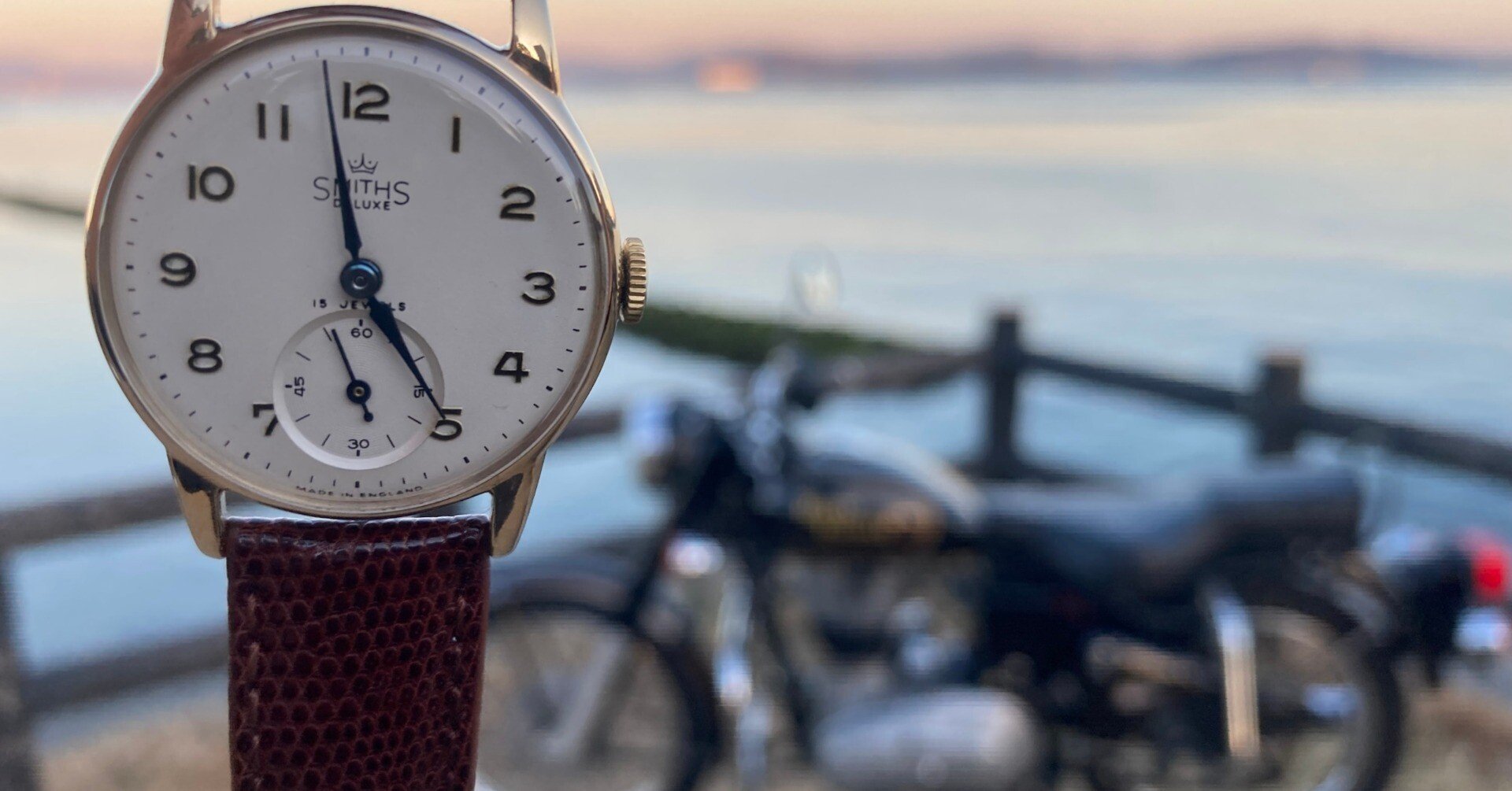 イギリス製 デニソンケース 金無垢 9金 60年代smiths 時計 - 腕時計