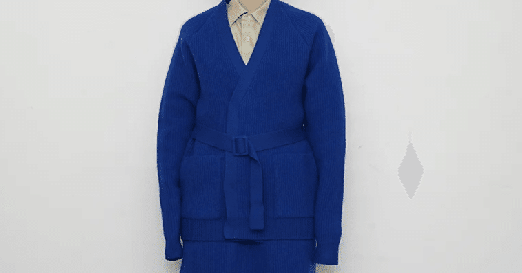 鮮やかカラーなニットカーディガン【AURALEE】MILLED FRENCH MERINO