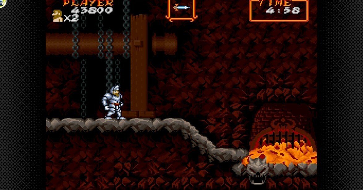 レトロゲーム日記 超魔界村 三番地 炎、溶岩、くるくるタワー｜蛙野紅葉