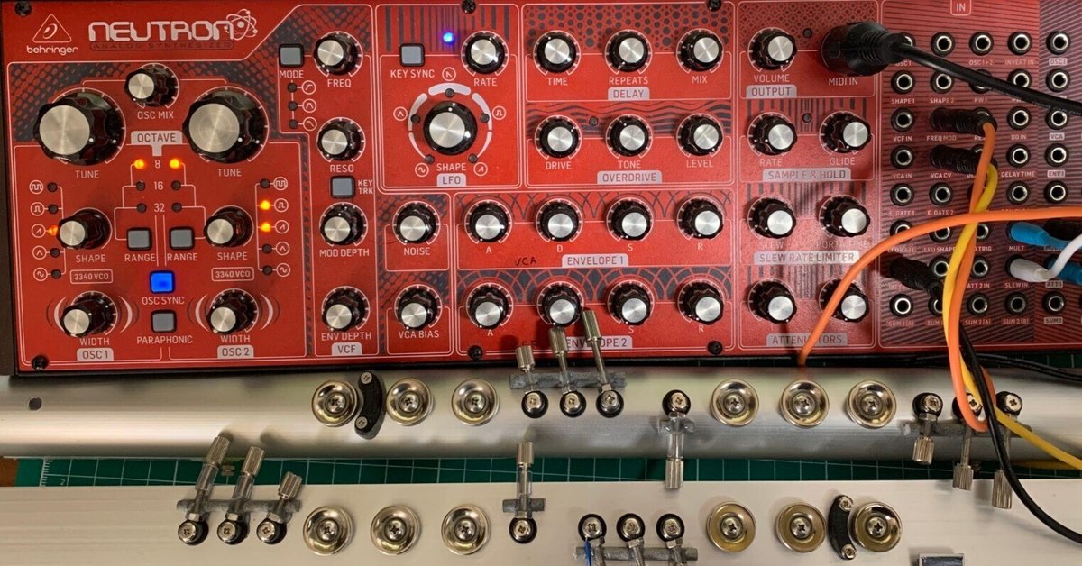 behringer NEUTRONをMIDIコントロールのみでウィンドシンセ音源