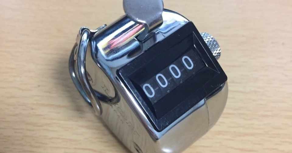 手持ち無沙汰解消のための数取器 ヨシウオ Note