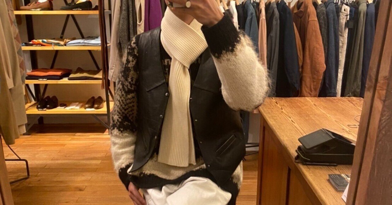 デンマークのギュギュッとリブ編みマフラー。【ANDERSEN ANDERSEN