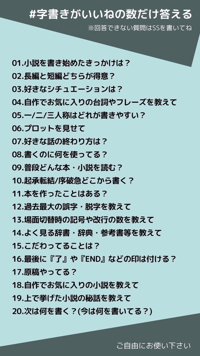 字書きがいいねの数だけ答える やつ 伊豆平成 Note