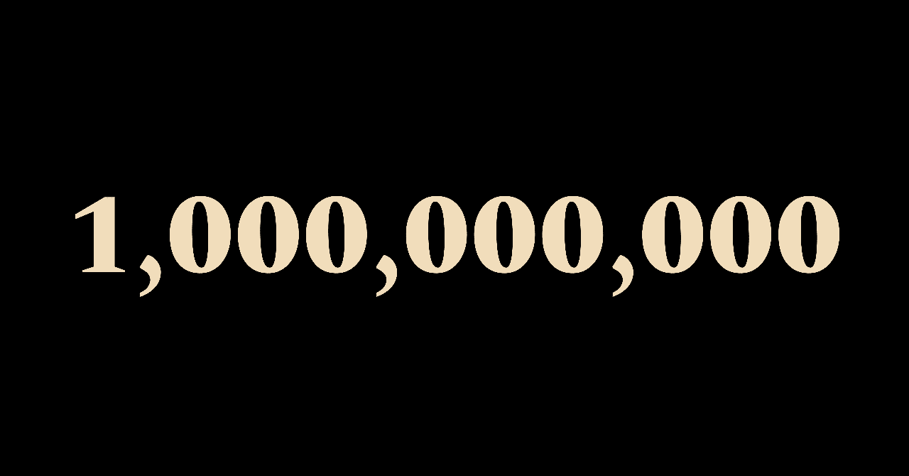 Billionは10億とは限らない Twenty Nine Note