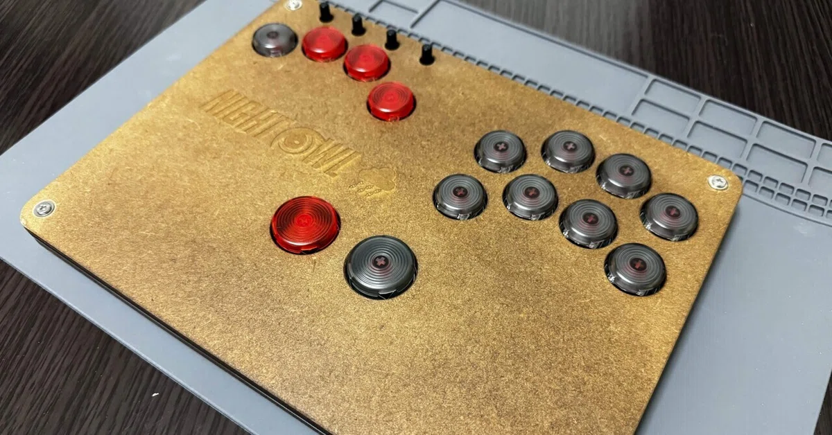 薄型レバーレスアケコン再製作してみた｜あめ