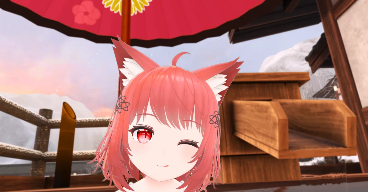 【VRChat】寒いから温泉に入る!|ことは しろ