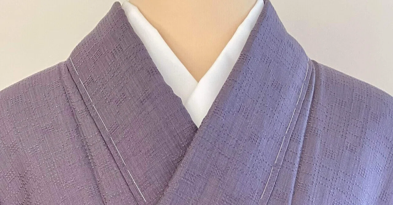 紫色首里花織着物｜夢吉きもの