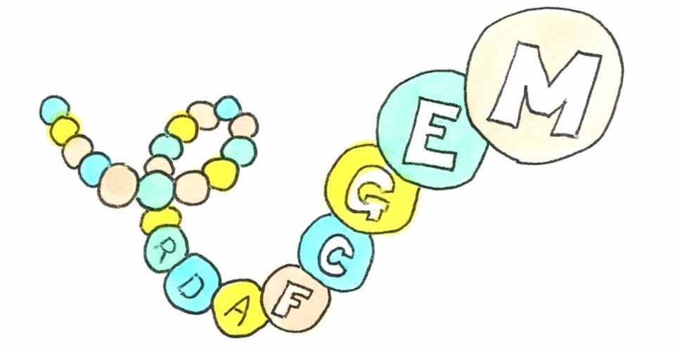 たんぱく質のかたちはアミノ酸のならび順できまる はなさん さいぼうや Note
