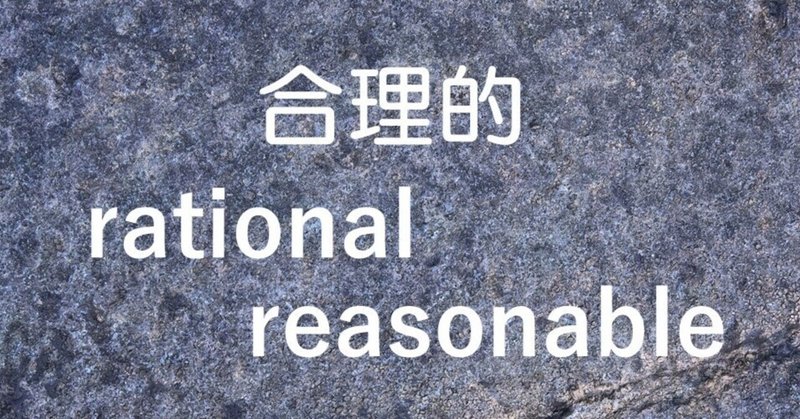 合理的の意味
