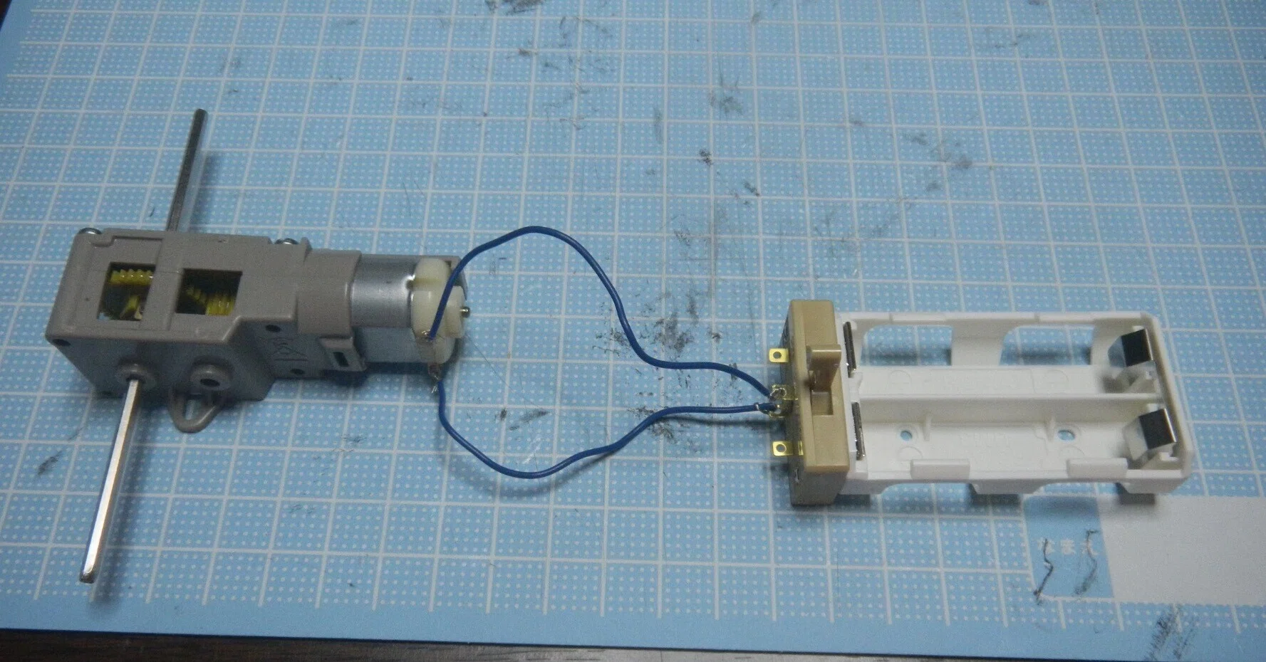 0002](タミヤ)楽しい工作シリーズno.1高速ギヤーボックスセット説明図