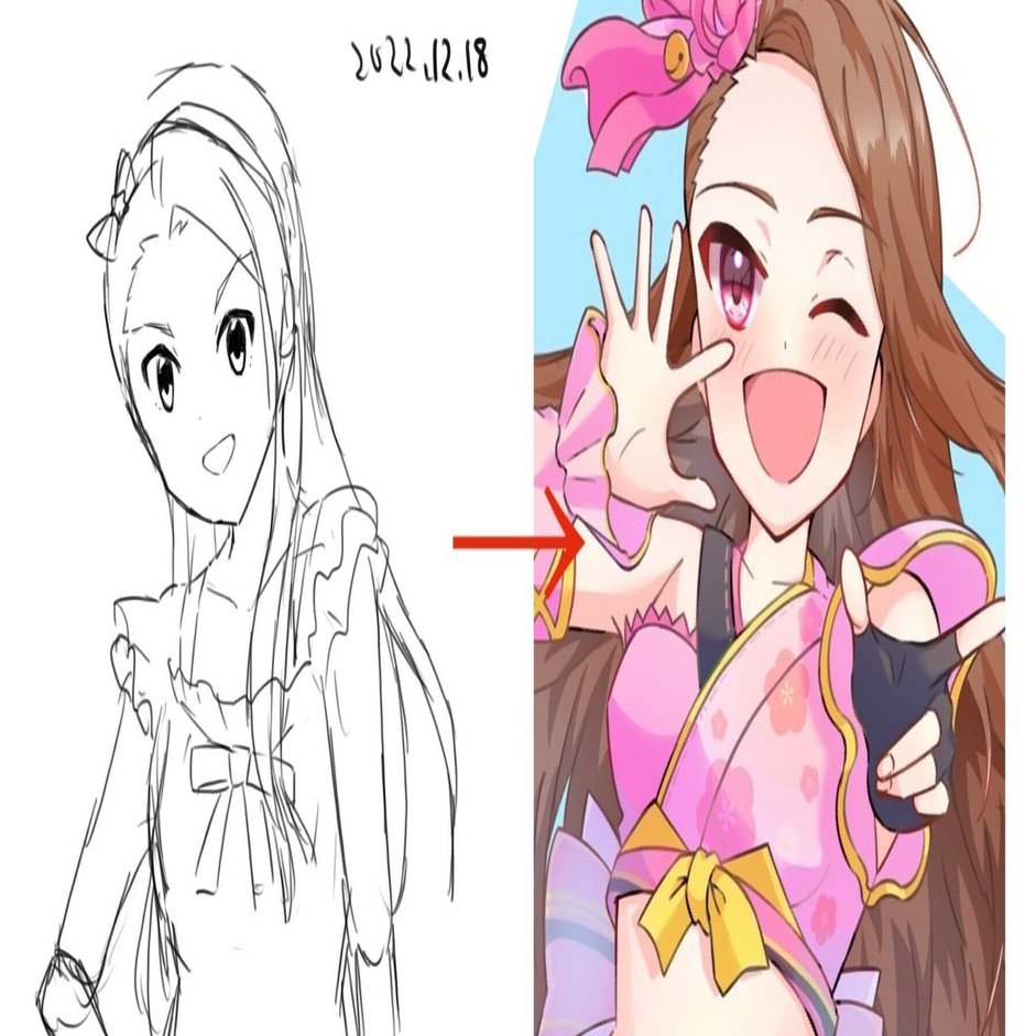 1年間のイラスト特訓記録(2022.12〜2023.12)｜omico