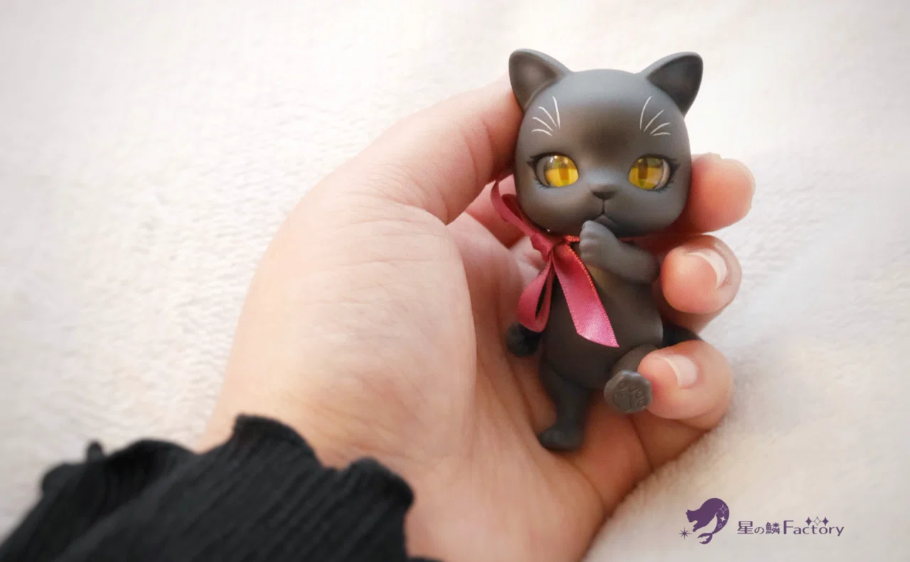 カプセルドール（猫）をかんたんカスタム【カボションで追視ドールアイ
