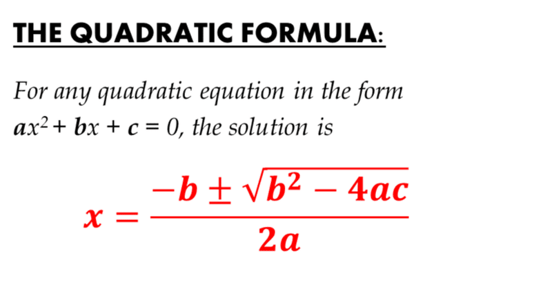 December 24, 2023: Studying Maths (32),  Quadratic Formula（二次方程式の解の公式）