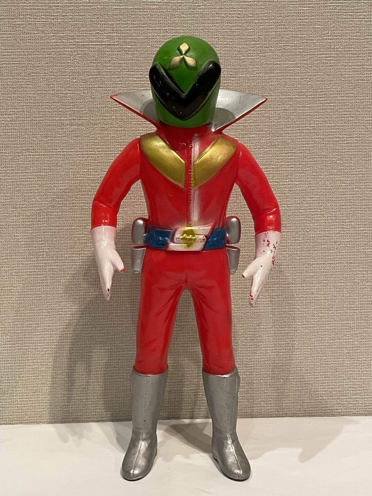 は秘密戦隊ゴレンジャー　アオ　ミド　ソフビ　当時物 は秘密戦隊ゴレンジャー アオ ミド ソフビ 当時物