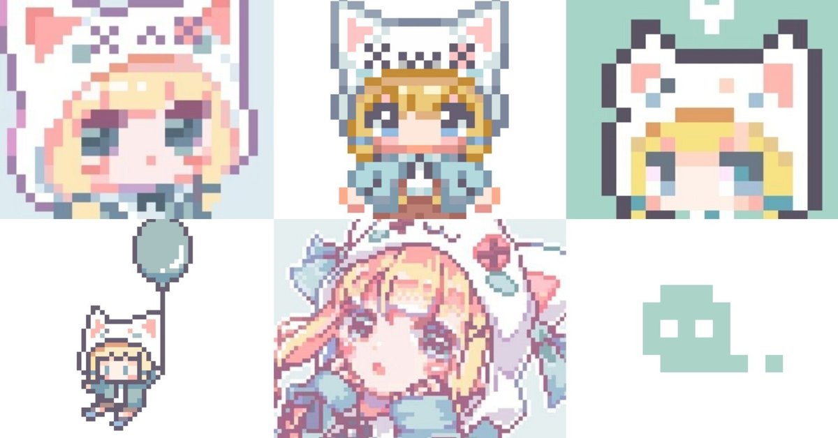 夢絵　SNSアイコン 2人）ミニキャラ（夢絵、SNSアイコン、版権等） | SKIMA（スキマ）