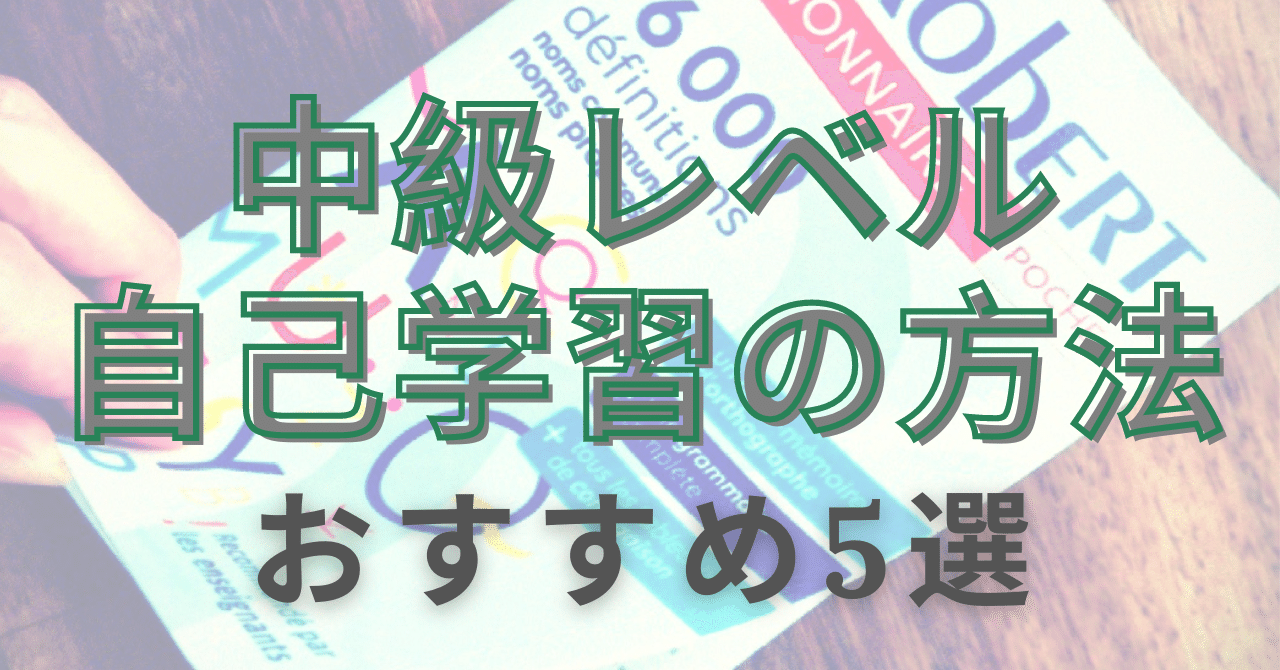 おすすめ！フランス語(中級)の自己学習方法5選｜shishoe