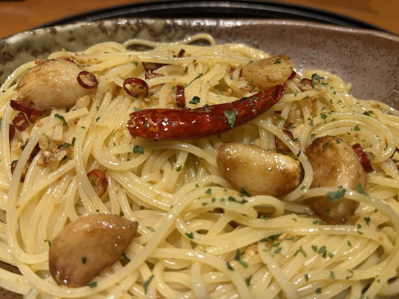 渋谷五右衛門のWガーリックペペロンチーノ｜ザ・ギース尾関