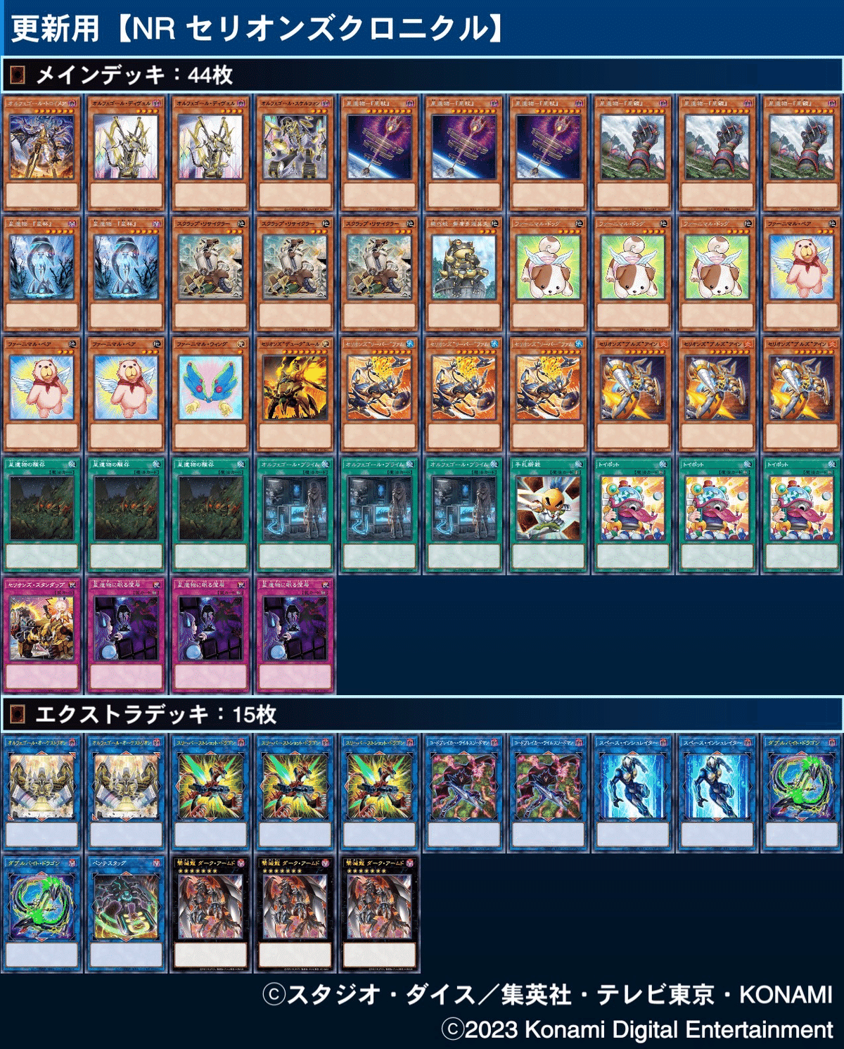 遊戯王　エクストラデッキ 帯衣青蓮 今年のデッキ2023 -NR編-【遊戯王マスターデュエル