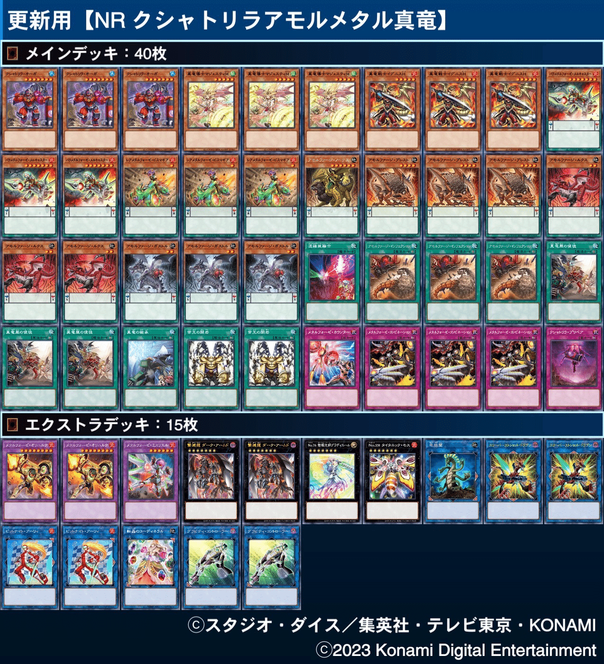 帯衣青蓮 今年のデッキ2023 -NR編-【遊戯王マスターデュエル】｜帯衣青