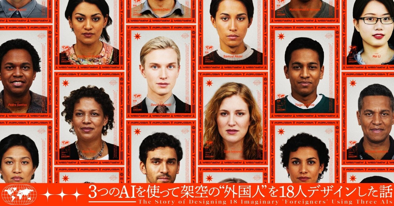 素人　外人 3つのAIを使って架空の“外国人”を18人デザインした話｜株式会社SmartHR