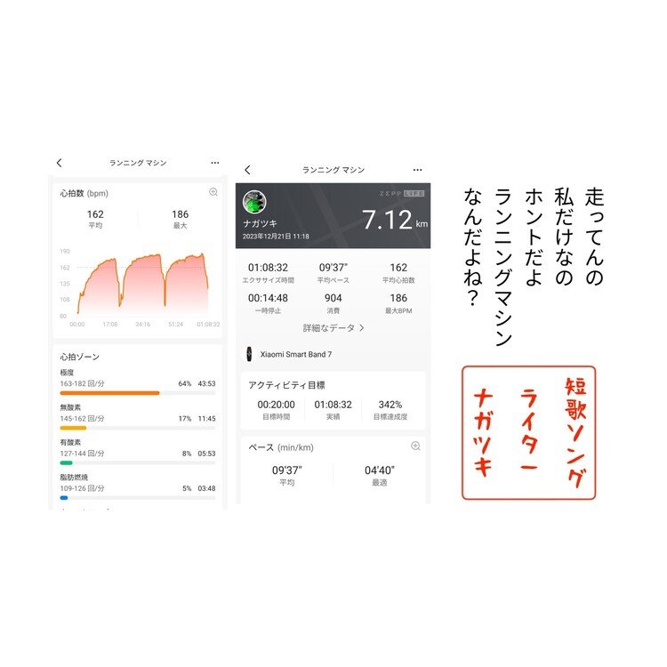 昨日の午前中
やってきましたよ1時間マシンで😊

あのー、周りの方々
歩いてる方多くて
なんだか走ってすんませんって
気持ちになり
足音抑えてましたꉂ🤣𐤔

足音抑えた方が足の負担軽いし😊

キロ5分以内の走りを体に刻み込んできました😊
