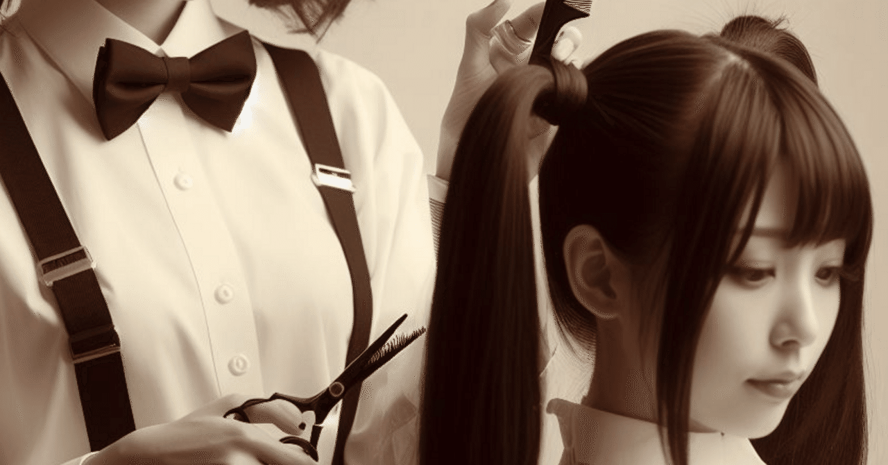 断髪小説 さようならツインテール｜つくもかみ