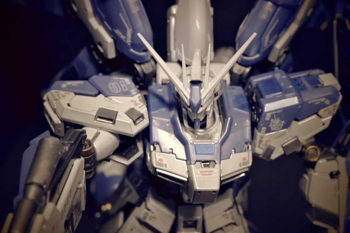 チタニウムフィニッシュ 塗装 再現 Hi- ガンダムチタニウム