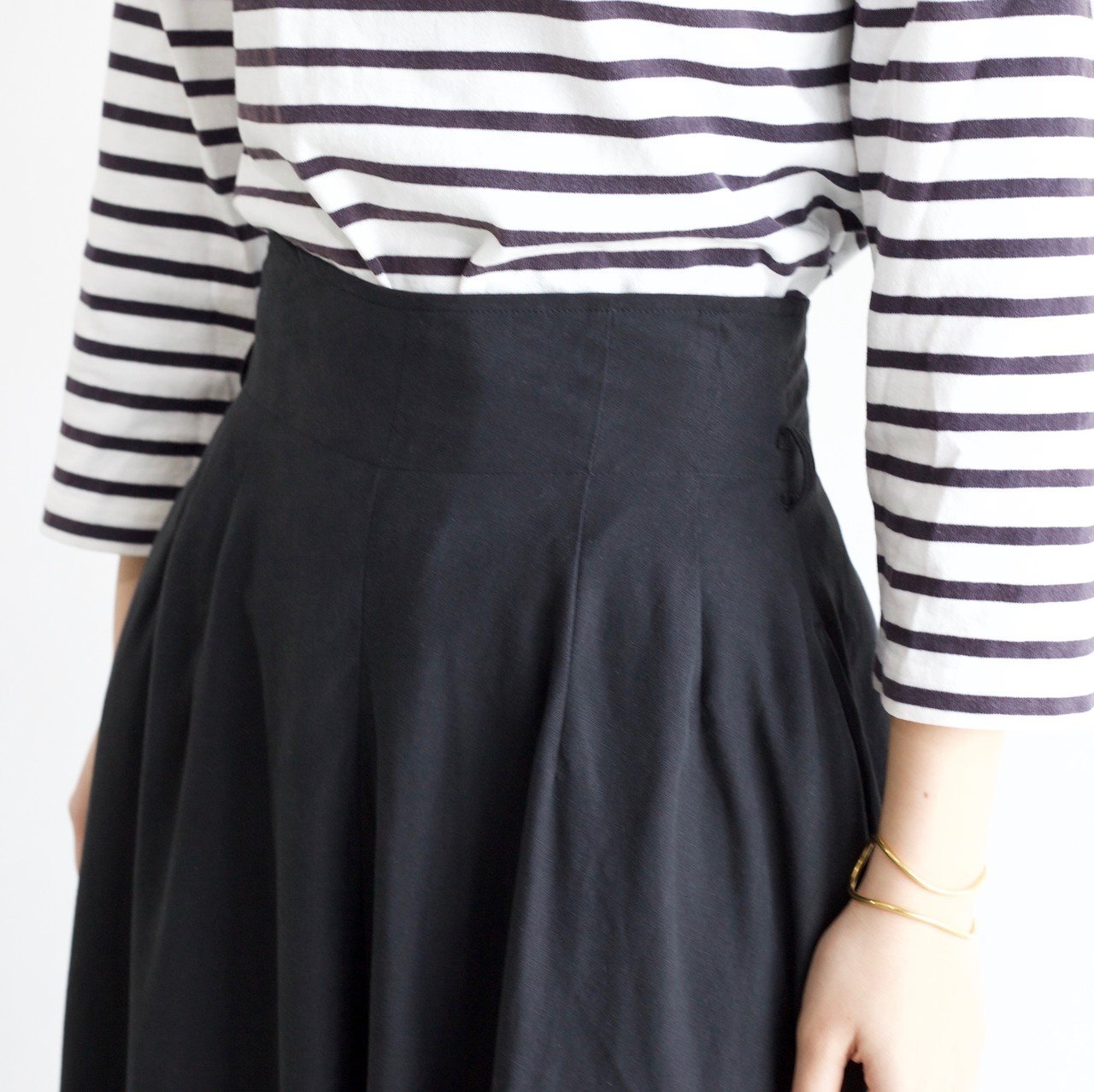 foufou / linen flare skirt リネンフレアスカート M foufou / linen flare skirt リネンフレアスカート M