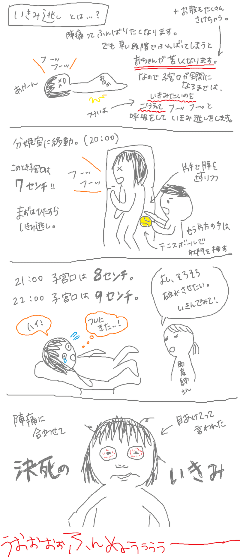 出産レポ いきみ逃し地獄 先生登場 ならきち Note