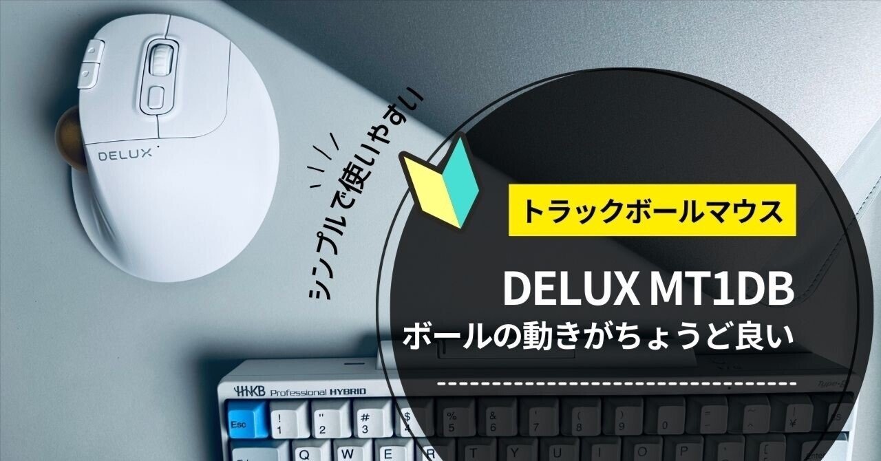 白いトラックボールマウスで安いのを探しているならDELUX MT1DB