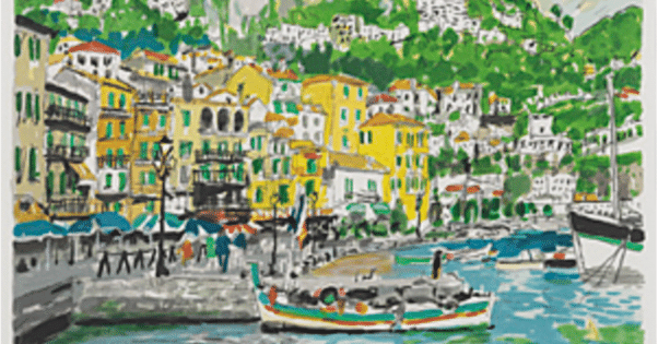 児玉幸雄】 版画 / リトグラフ 「初夏の海岸」 査定 買取 致します