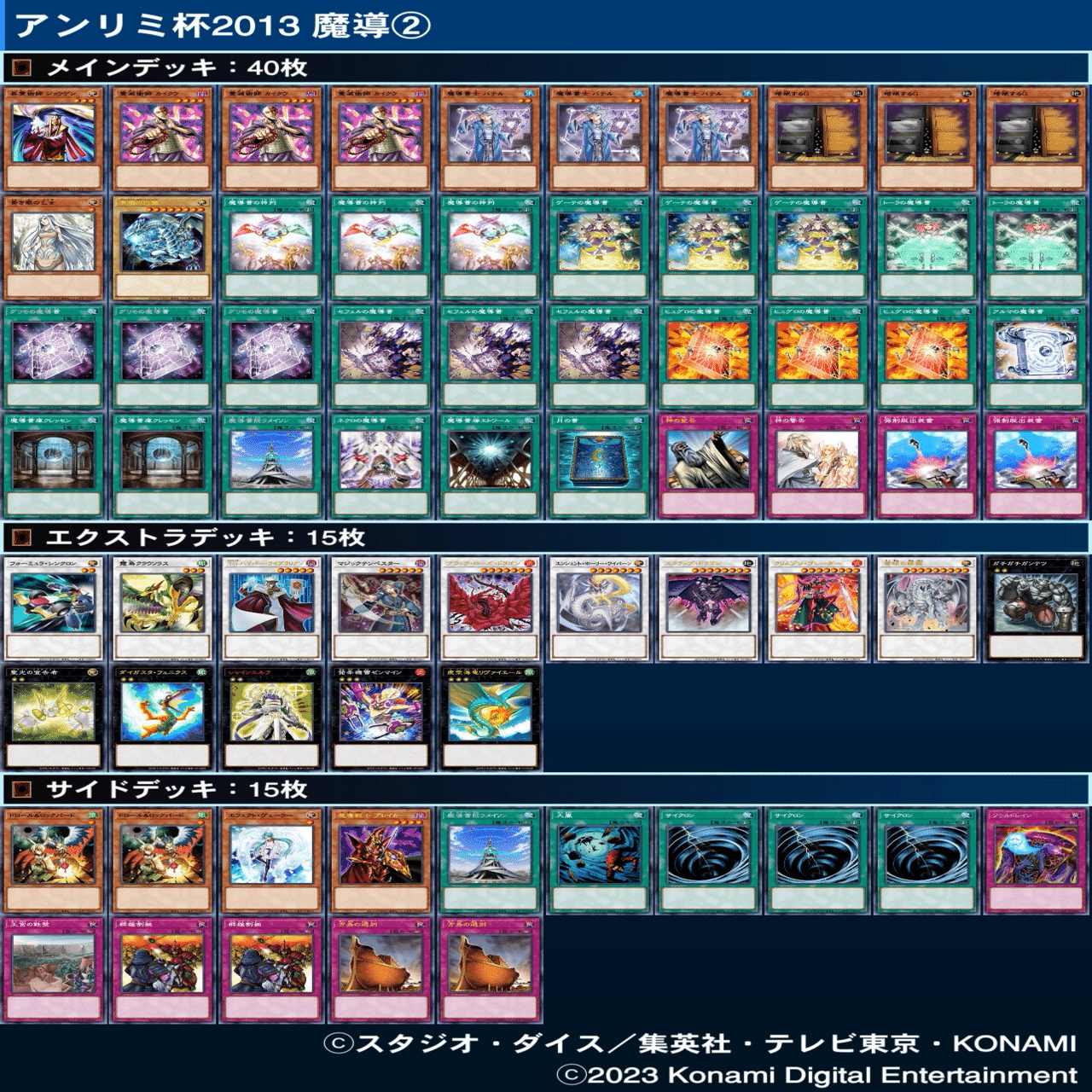 マスターデュエルのゲートボール大会-アンリミ杯2013（征竜魔導環境