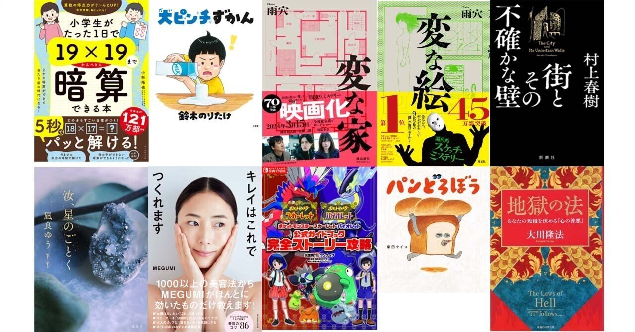 書籍年間ベストセラーランキングを読み解く 総合 2023年｜田中裕士