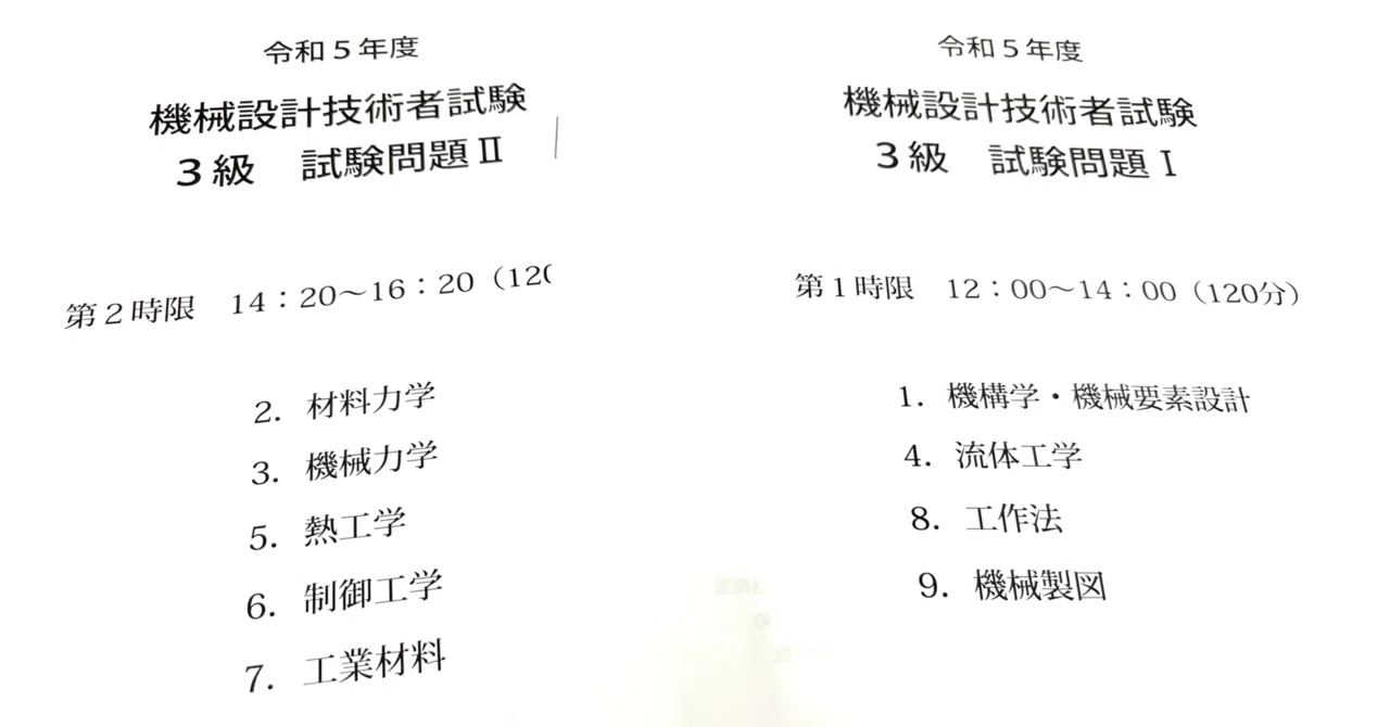 機械設計技術者試験3級について|XXUX(読み方:ゆー) 機械設計技術者試験3級について|XXUX(読み方:ゆー)