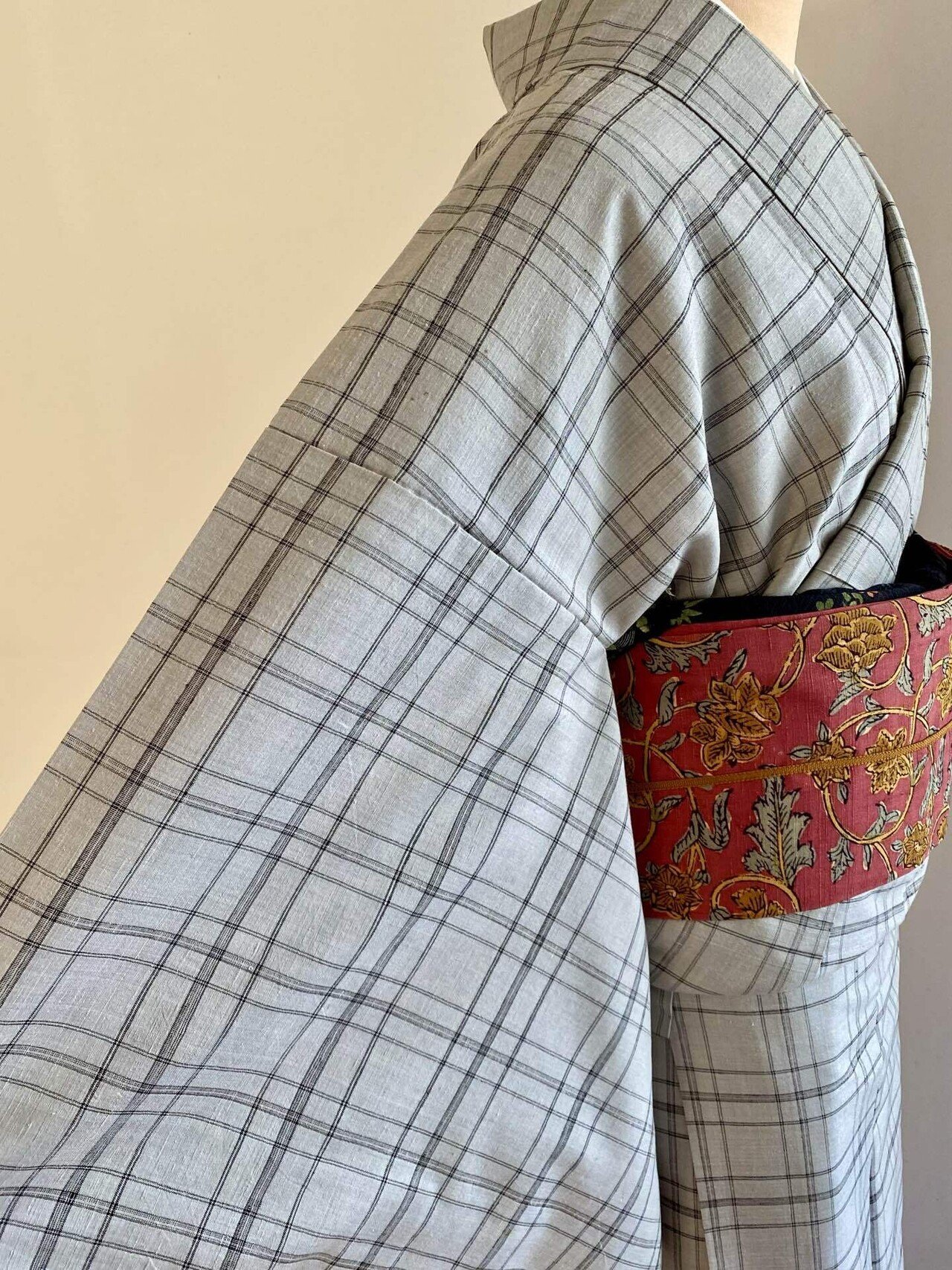 しゅゆゆ 未使用 大島紬 切り嵌め 屋久杉染 作家物 袋帯 しゅゆゆ 未使用 大島紬 切り嵌め 屋久杉染 作家物 袋帯 未使用