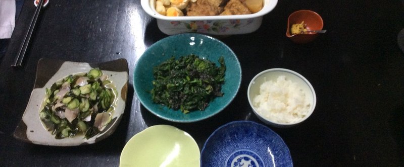 我が家の食卓 20150114　夕飯