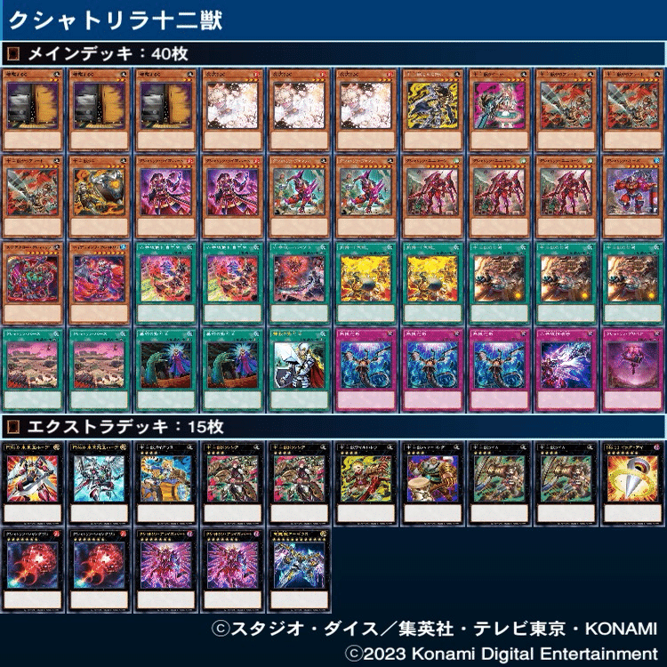 遊戯王MD】クシャトリラに十二獣と斬機と勇者を混ぜてみました。｜うに