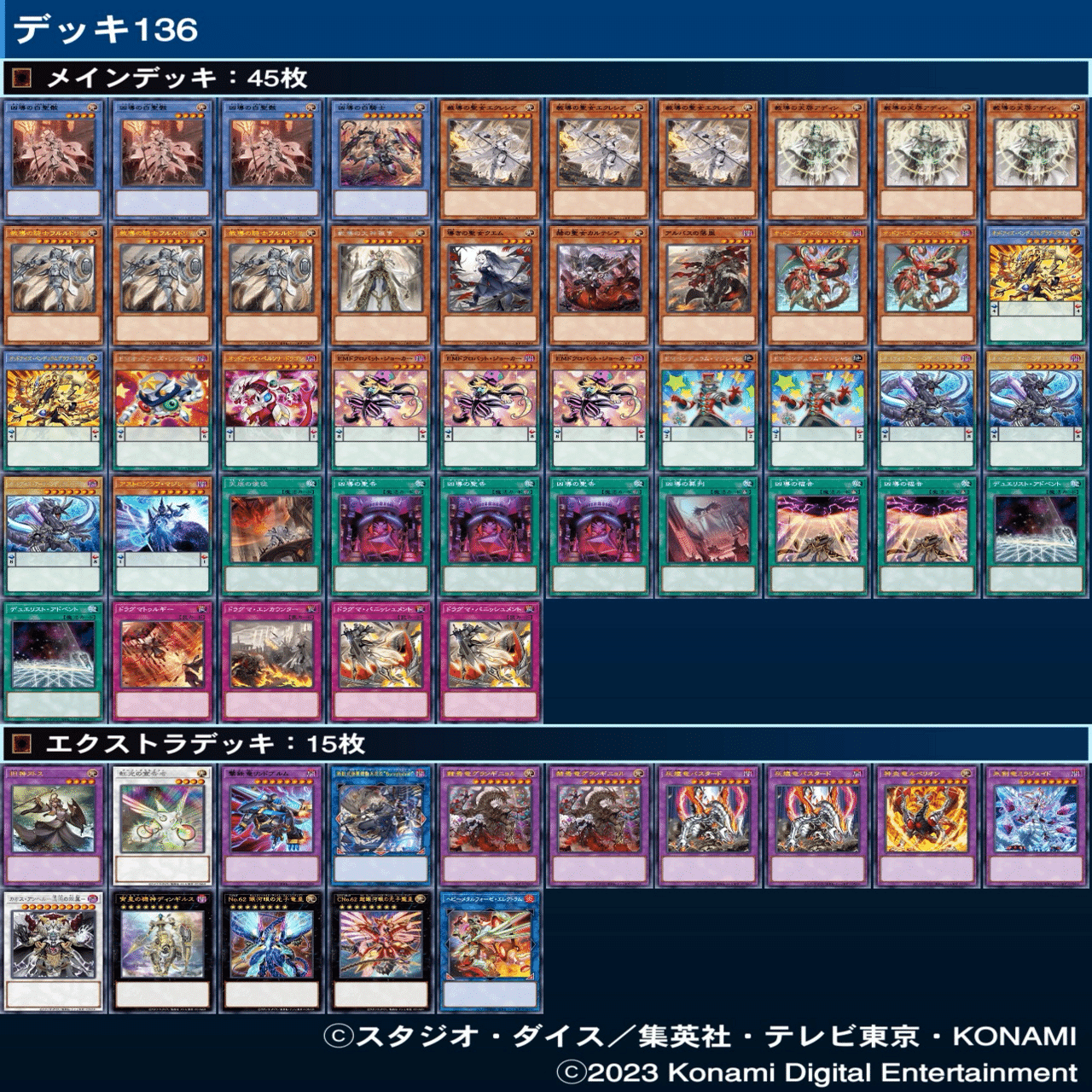 2023年に組んだデッキ備忘録（仮組含む）｜中ボス0